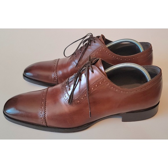 To Boot New York Men\'s Brown Cap‎ Toe Oxford Shoes Size US 7 1/5\